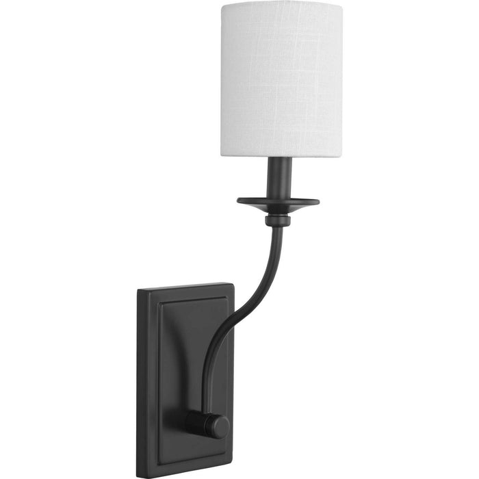 Progress Lighting P710018-031 One Light Wall Sconce, Black