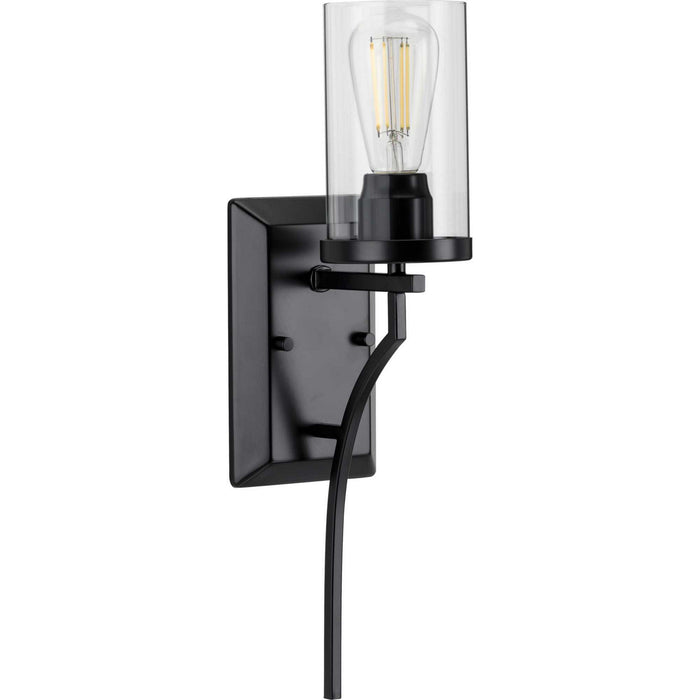 Progress Lighting P710073-031 One Light Wall Bracket, Black