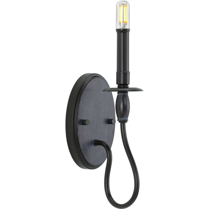 Progress Lighting P710074-031 One Light Wall Bracket, Black