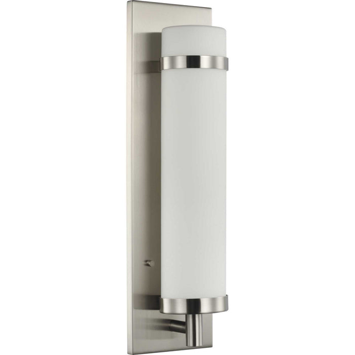 Progress Lighting P710088-009 One Light Wall Sconce, Brushed Nickel