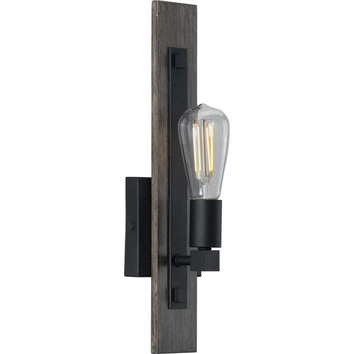 Progress Lighting P710093-031 One Light Wall Bracket, Black