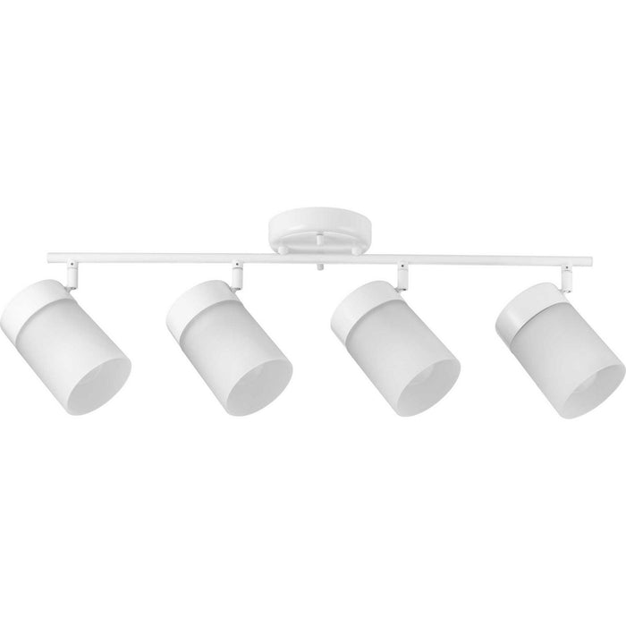 Progress Lighting P900012-028 Four Light Head Track, Satin White