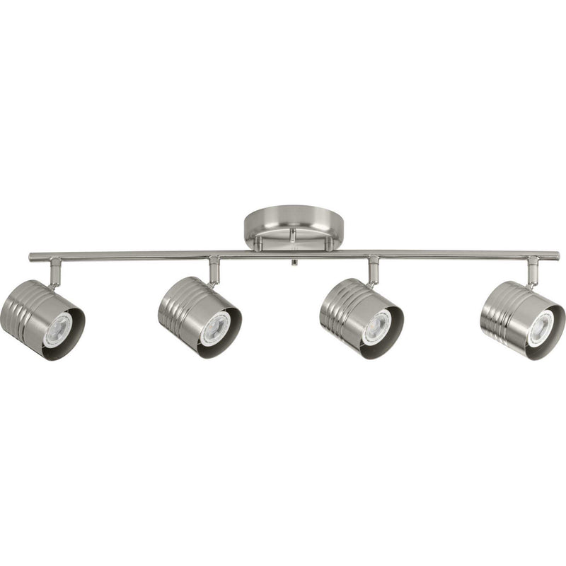 Progress Lighting P900014-009 Four Light Head Track, Brushed Nickel