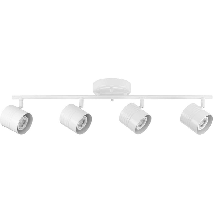 Progress Lighting P900014-028 Four Light Head Track, Satin White