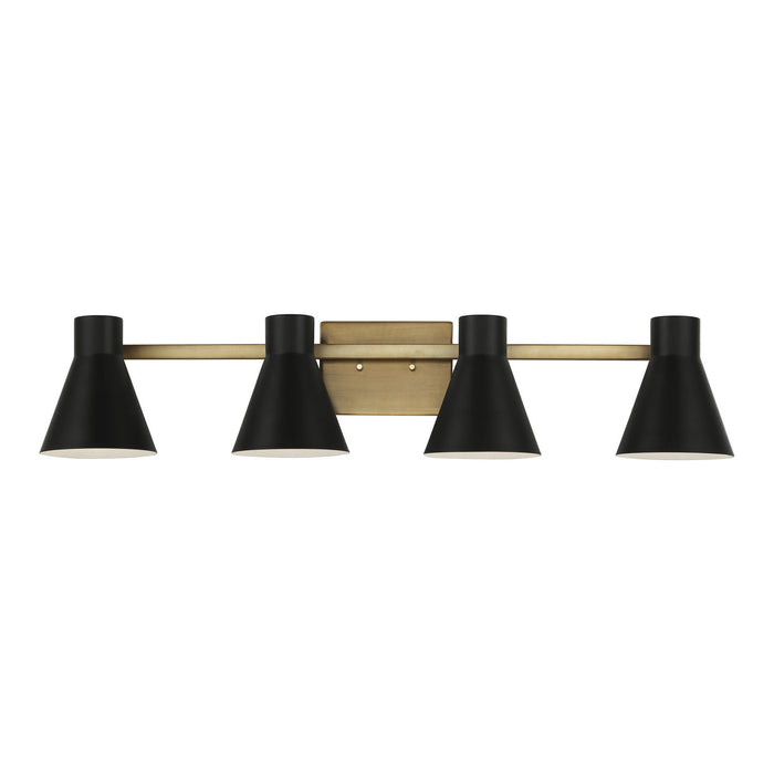 Generation Lighting 4441304-848 Four Light Wall / Bath, Satin Brass