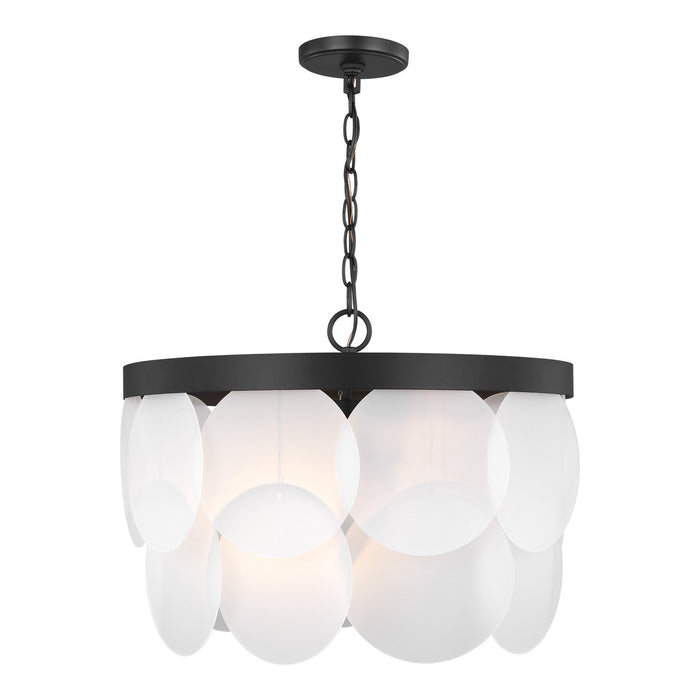 Visual Comfort Studio 5102506-112 Six Light Pendant, Midnight Black