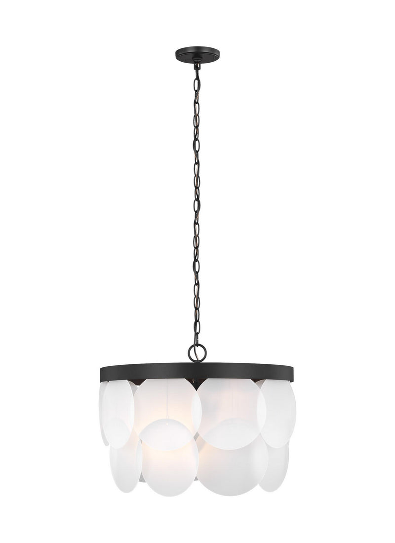 Visual Comfort Studio 5102506EN-112 Six Light Pendant, Midnight Black