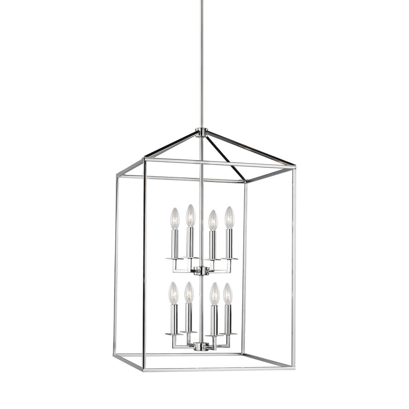 Generation Lighting 5115008-05 Eight Light Hall / Foyer Pendant, Chrome
