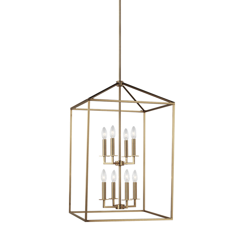 Generation Lighting 5115008EN-848 Eight Light Hall / Foyer, Satin Brass