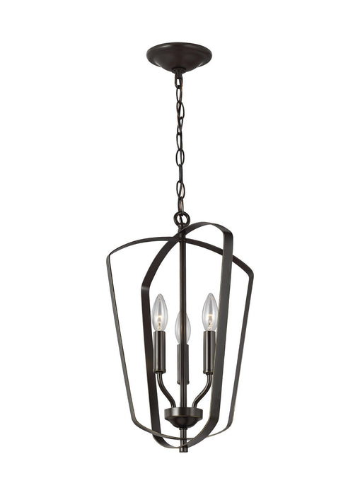 Generation Lighting 5134903-710 Three Light Hall / Foyer Pendant, Bronze
