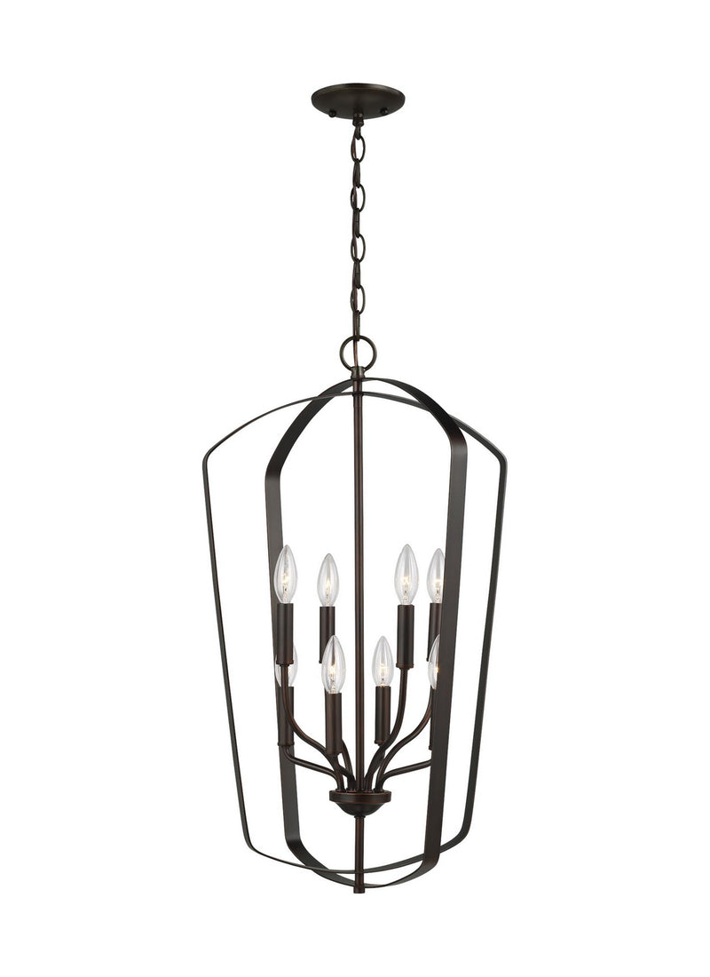 Generation Lighting 5134908EN-710 Eight Light Hall / Foyer, Bronze