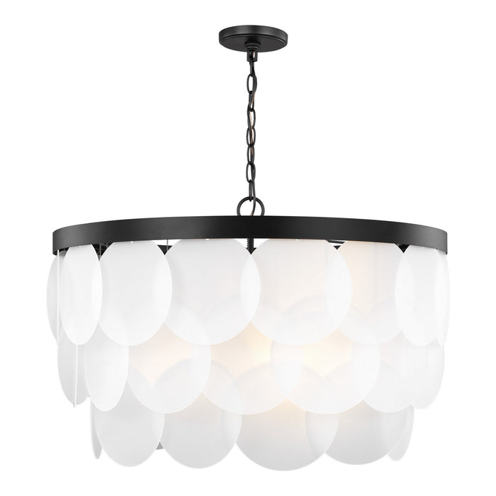 Visual Comfort Studio 5202508-112 Eight Light Pendant, Midnight Black
