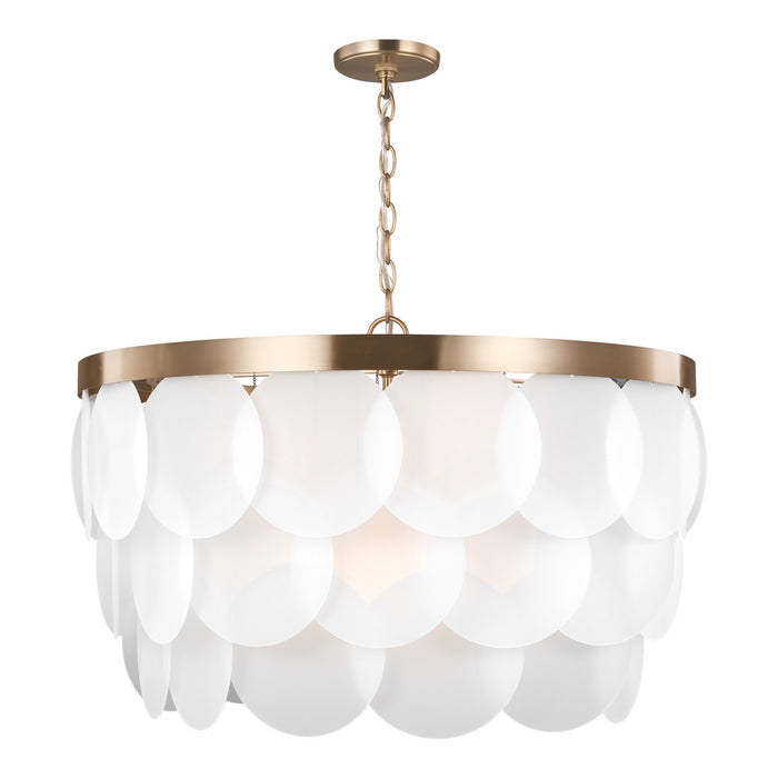 Visual Comfort Studio 5202508-848 Eight Light Pendant, Satin Brass