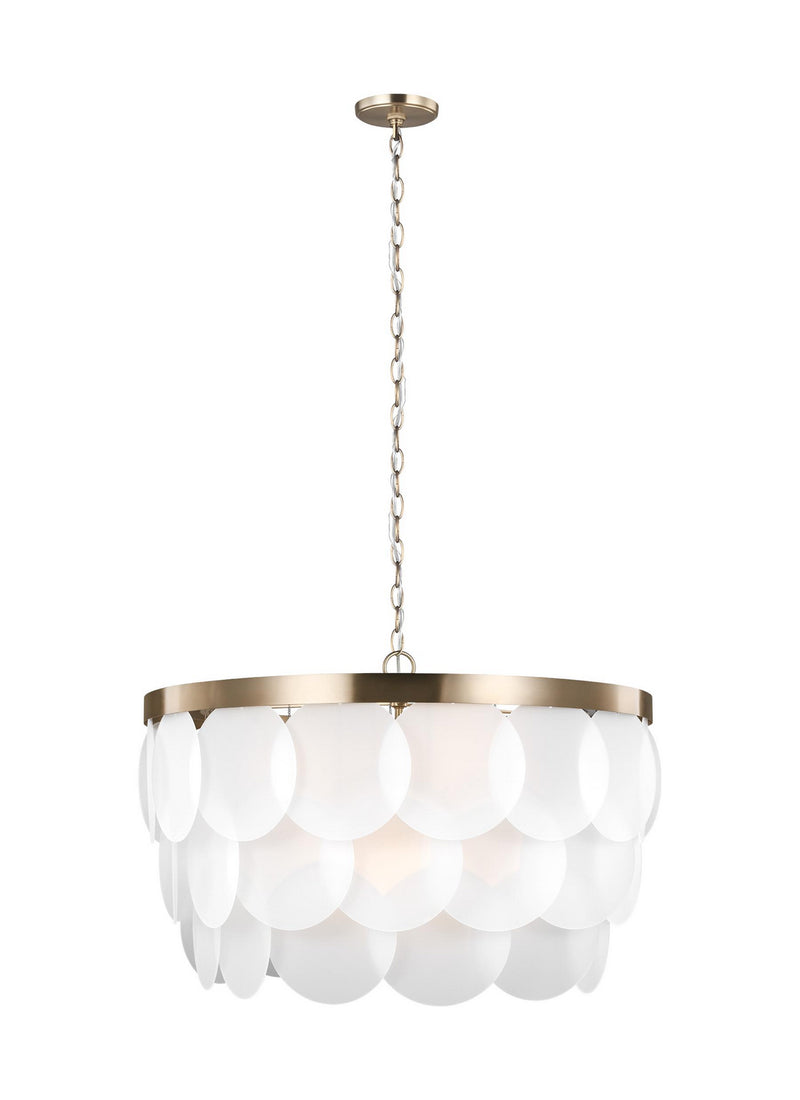 Visual Comfort Studio 5202508EN-848 Eight Light Pendant, Satin Brass