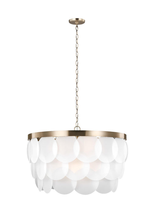 Visual Comfort Studio 5202508EN-848 Eight Light Pendant, Satin Brass