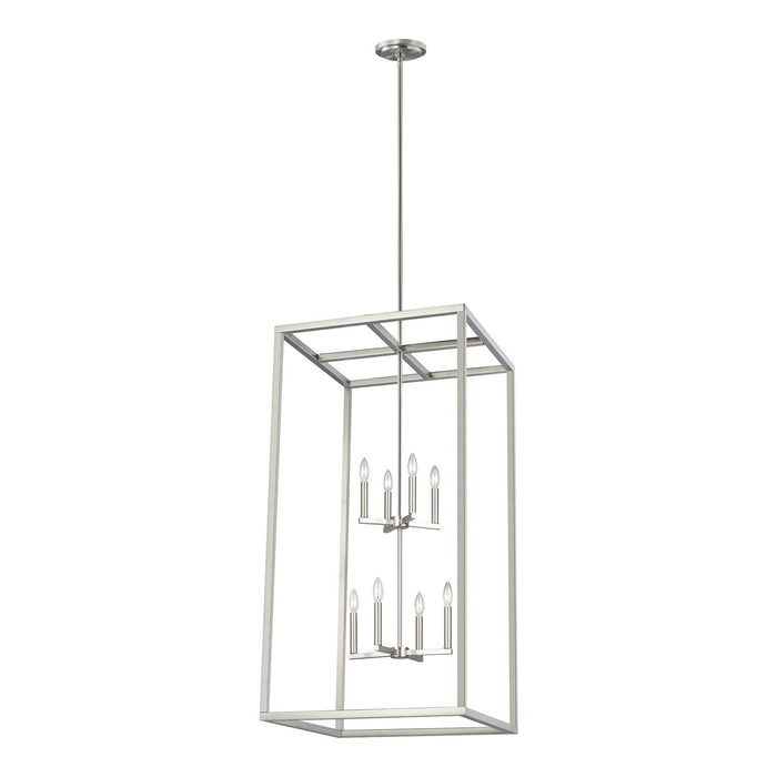 Generation Lighting 5234508-962 Eight Light Hall / Foyer Pendant, Brushed Nickel