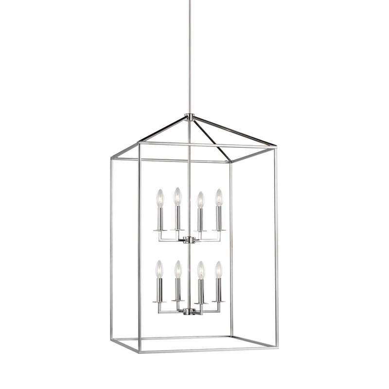 Generation Lighting 5315008-05 Eight Light Hall / Foyer Pendant, Chrome