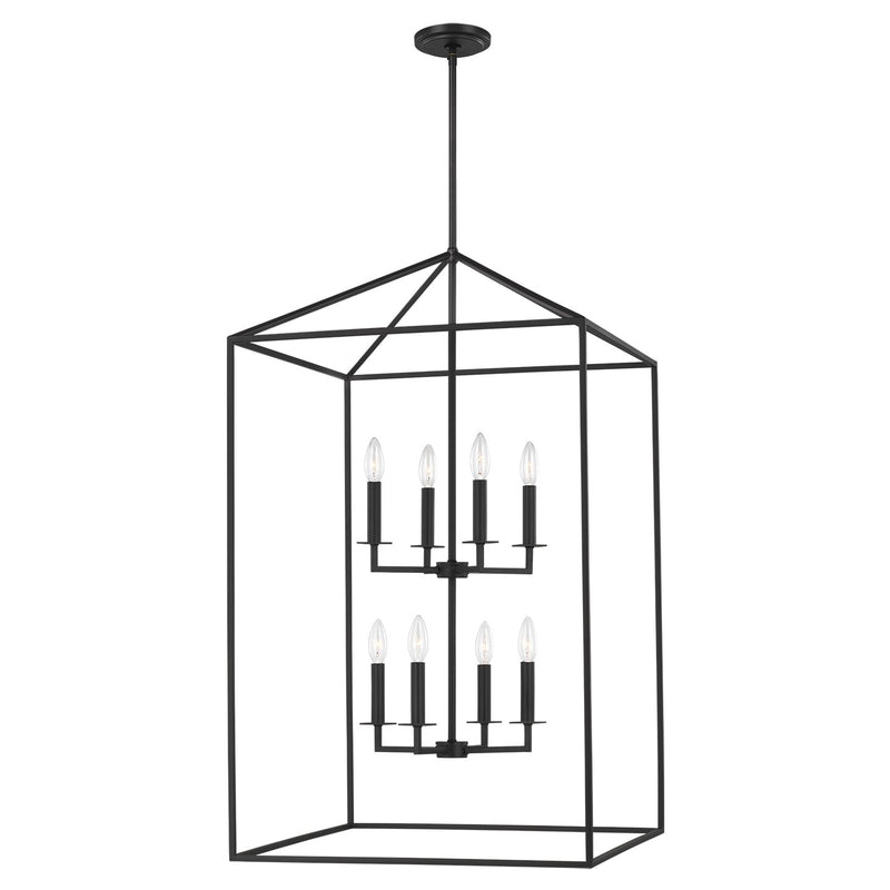 Generation Lighting 5315008EN-112 Eight Light Hall / Foyer, Midnight Black
