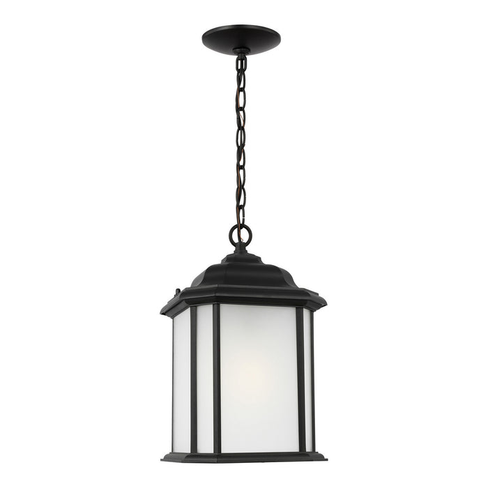 Generation Lighting 60531EN3-12 One Light Outdoor Pendant, Black