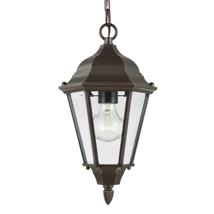 Generation Lighting 60938-71 One Light Outdoor Pendant, Antique Bronze