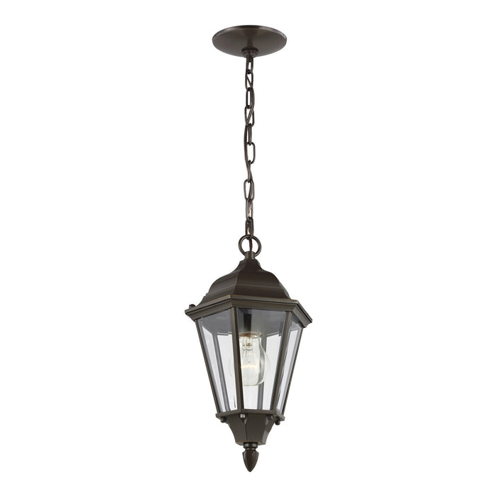 Generation Lighting 60938-71 One Light Outdoor Pendant, Antique Bronze