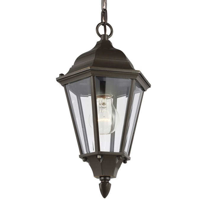 Generation Lighting 60938-71 One Light Outdoor Pendant, Antique Bronze