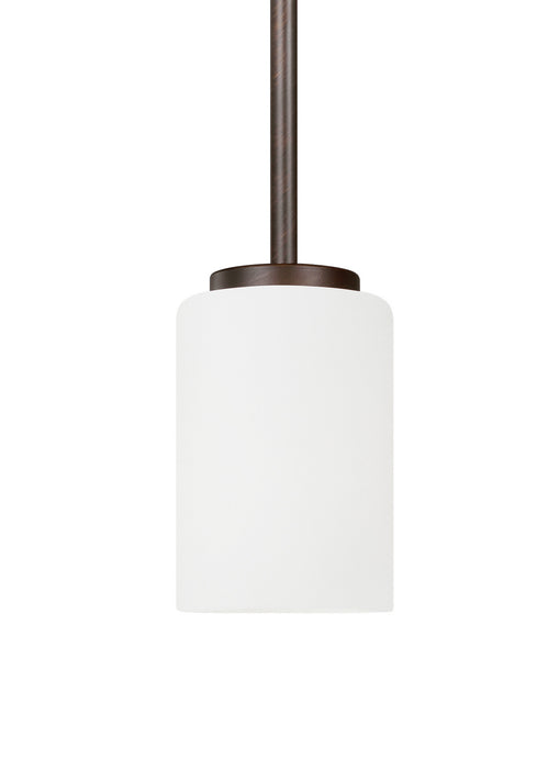 Generation Lighting 61160-710 One Light Mini-Pendant, Bronze
