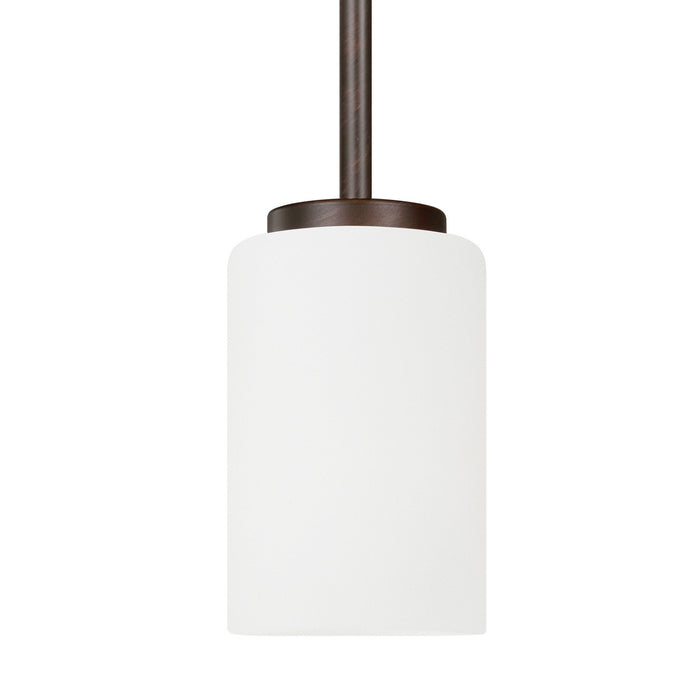 Generation Lighting 61160-710 One Light Mini-Pendant, Bronze
