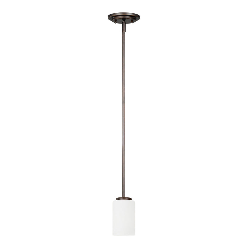 Generation Lighting 61160-710 One Light Mini-Pendant, Bronze