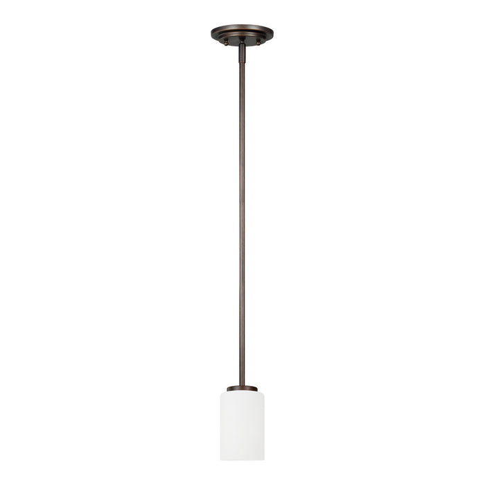 Generation Lighting 61160-710 One Light Mini-Pendant, Bronze