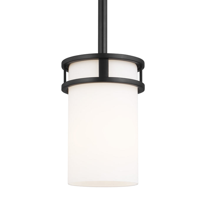 Generation Lighting 6121601-112 One Light Mini-Pendant, Midnight Black