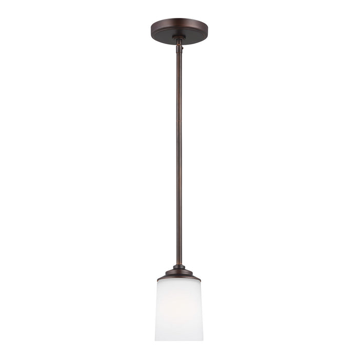 Generation Lighting 6130701-710 One Light Mini-Pendant, Bronze