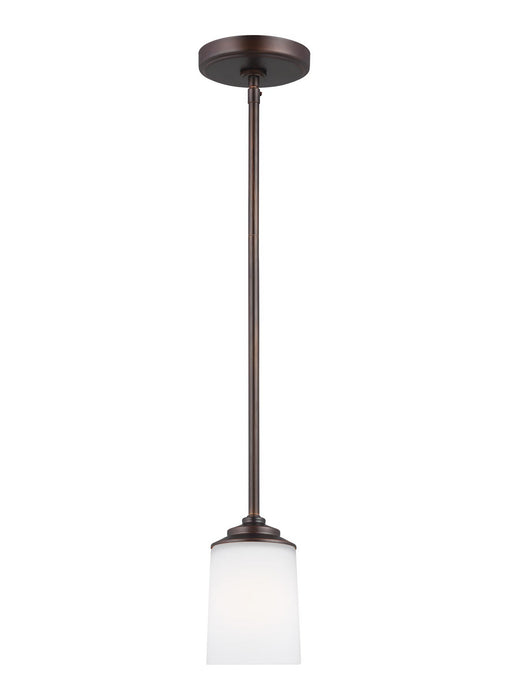 Generation Lighting 6130701EN3-710 One Light Mini-Pendant, Bronze