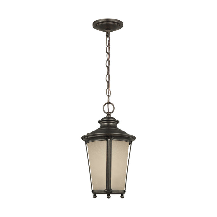 Generation Lighting 62240-780 One Light Outdoor Pendant, Burled Iron