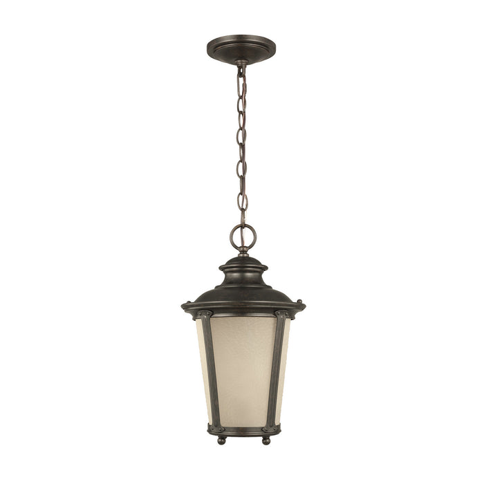 Generation Lighting 62240-780 One Light Outdoor Pendant, Burled Iron