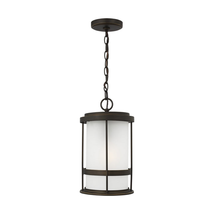 Generation Lighting 6290901-71 One Light Outdoor Pendant, Antique Bronze