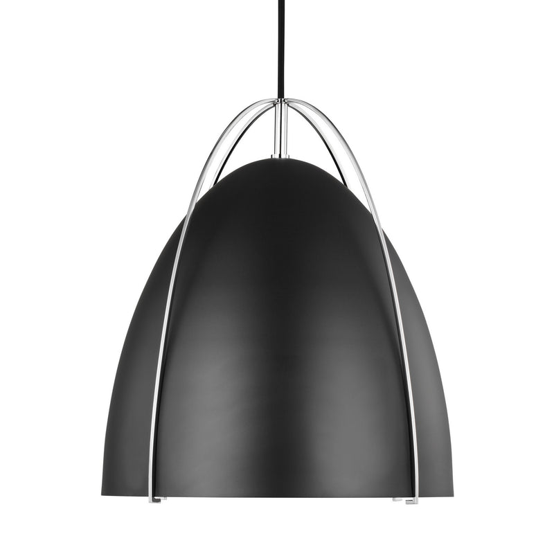 Visual Comfort Studio 6551701-05 One Light Pendant, Chrome