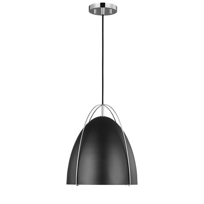 Visual Comfort Studio 6551701-05 One Light Pendant, Chrome