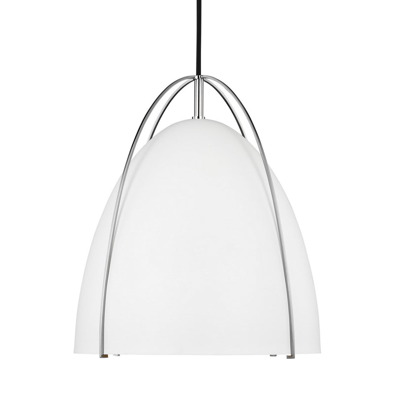 Visual Comfort Studio 6551801-05 One Light Pendant, Chrome