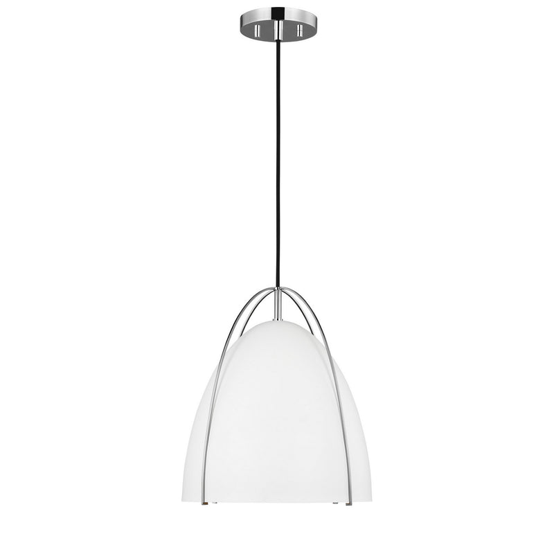 Visual Comfort Studio 6551801-05 One Light Pendant, Chrome