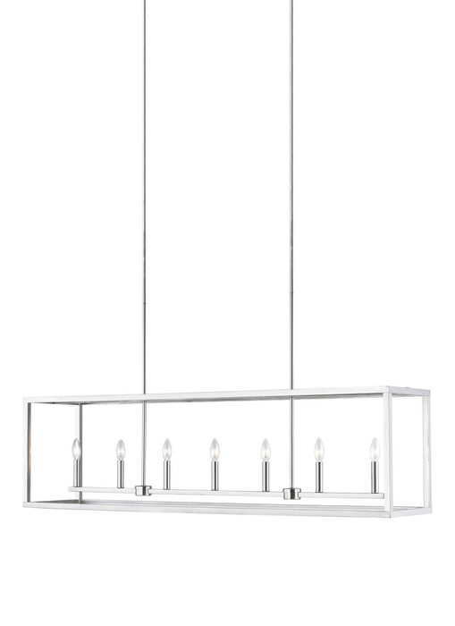 Generation Lighting 6634507EN-962 Seven Light Island Pendant, Brushed Nickel