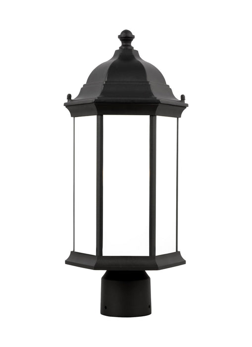 Generation Lighting 8238651-12 One Light Outdoor Post Lantern, Black