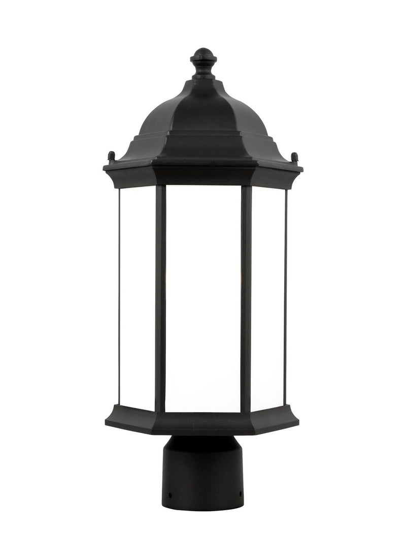 Generation Lighting 8238651EN3-12 One Light Outdoor Post Lantern, Black