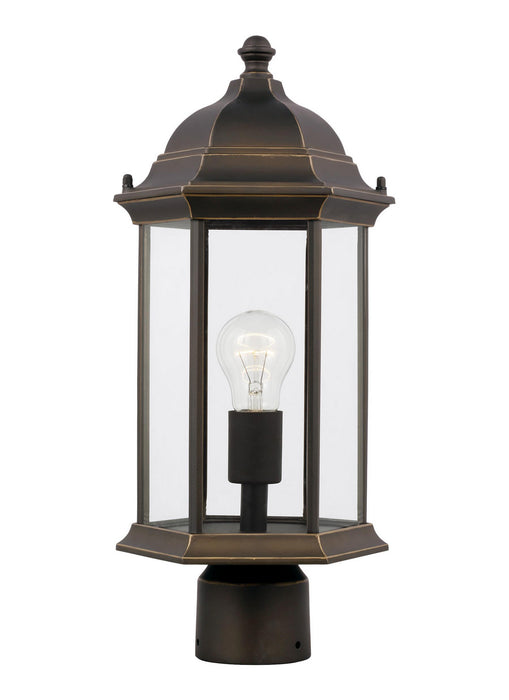 Generation Lighting 8238651EN3-71 One Light Outdoor Post Lantern, Antique Bronze