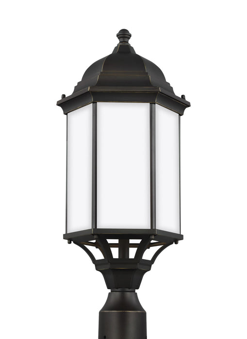 Generation Lighting 8238751EN3-71 One Light Outdoor Post Lantern, Antique Bronze