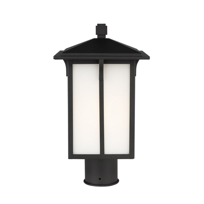 Generation Lighting 8252701-12 One Light Outdoor Post Lantern, Black