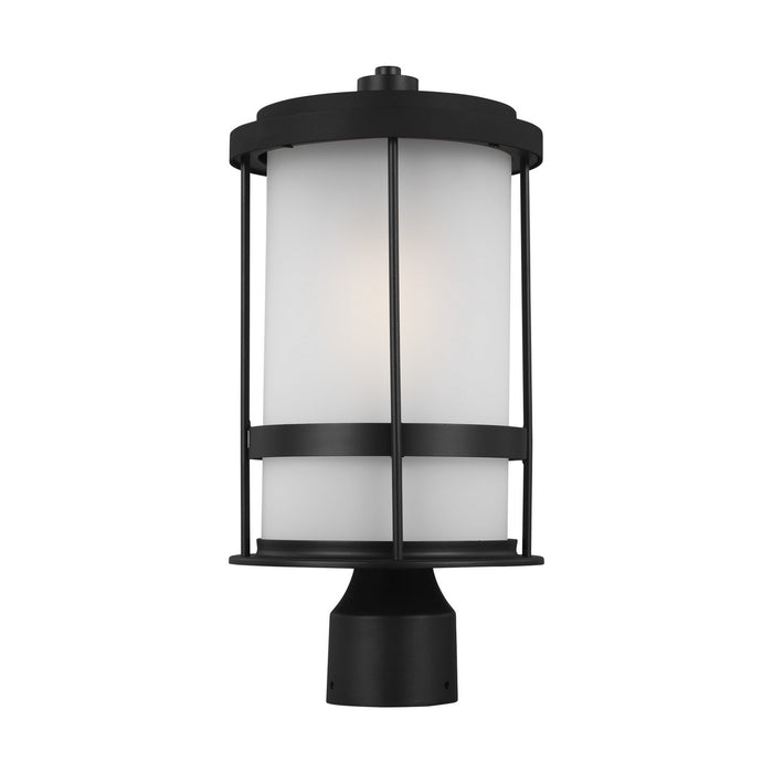 Generation Lighting 8290901-12 One Light Outdoor Post Lantern, Black
