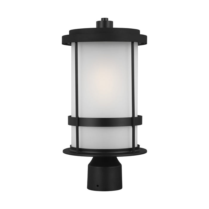 Generation Lighting 8290901-12 One Light Outdoor Post Lantern, Black