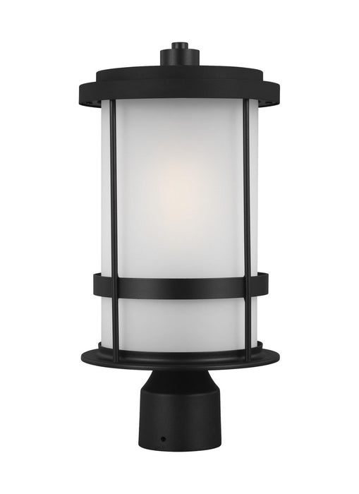 Generation Lighting 8290901EN3-12 One Light Outdoor Post Lantern, Black