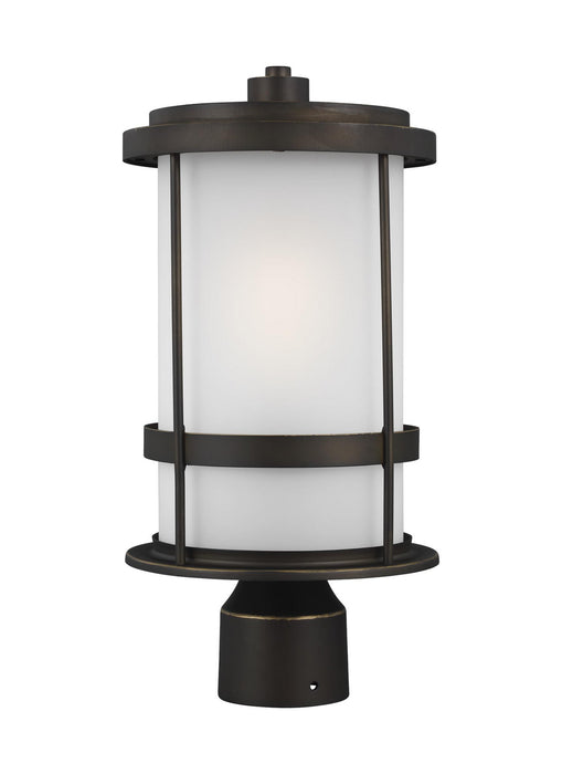Generation Lighting 8290901EN3-71 One Light Outdoor Post Lantern, Antique Bronze